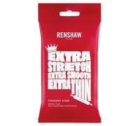 Renshaw Fondant glaseado extra elástico, extra suave, extrafino, blanco, 1 kg (paquete de 1)