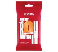 Renshaw Fondant Tiger Orange 250g - Listo para Extender, Óptimo para Cubrir y Decorar Tartas, Cupcakes y Galletas - Naranja tigre - 250 g