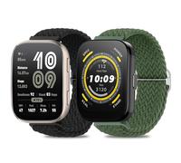 RenSheng 2 Piezas Correas de Reloj Compitible con Amazfit Bip 6/Bip 5, 22 MM Pulseras Compatibles para Amazfit Bip 5/Bip 6 Correa Elásticas de Repuesto