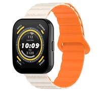 RenSheng 22mm Correa Compatible con Amazfit Bip 5 Correa, Banda de Silicona Magnética Se Ajusta Amazfit Bip 6 Pulsera Correa de Reemplazo