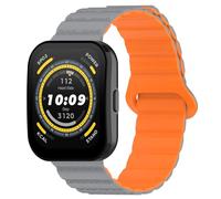 RenSheng 22mm Correa Compatible con Amazfit Bip 5 Correa, Banda de Silicona Magnética Se Ajusta Amazfit Bip 6 Pulsera Correa de Reemplazo