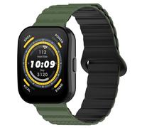 RenSheng 22mm Correa Compatible con Amazfit Bip 5 Correa, Banda de Silicona Magnética Se Ajusta Amazfit Bip 6 Pulsera Correa de Reemplazo