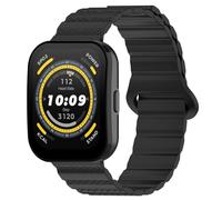 RenSheng 22mm Correa Compatible con Amazfit Bip 5 Correa, Banda de Silicona Magnética Se Ajusta Amazfit Bip 6 Pulsera Correa de Reemplazo