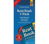 Rent Book 3-Pack: Legally Required where Rent is Paid Weekly - for Use throughout the UK