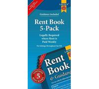 Rent Book 5-Pack: Legally Required where Rent is Paid Weekly - valid for use throughout the UK