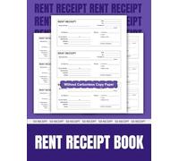 Rent Receipt Book: 50 Receipts for Landlords and Tenants - Professionally Track Payments | 8.5 x 11 inches.