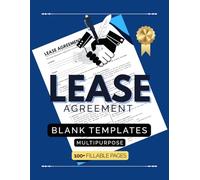 Rental Lease Agreement Form Book: Legal, Easy, and Landlord-Approved: Ready-to-Use Legal Form for Landlords, Tenants, Property Managers, and Real Estate Pros