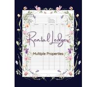 rental ledger log book: multiple properties