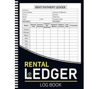 Rental Ledger Log Book: Rent Payment Record Tracker For Landlords And Tenants | Income & Expenses Property Manager