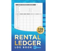 Rental Ledger Log Book: Simple Property Management Record Keeper for Landlords | Track Rent, Tenants & Payments | Compact 6" x 9" Size