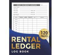 Rental Ledger Log Book: Simple Property Management Record Keeper for Landlords | Track Rent, Tenants & Payments