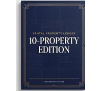 Rental Property Ledger: 10-Property Income & Expense Tracker for Landlords | Dedicated Section per Rental to Log Rent, Tenants, Mortgage, Repairs & ... with Annual Portfolio Summary (Large 8.25×11)
