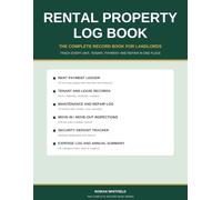 Rental Property Log Book: The Complete Record Book for Landlords - Track Rent Payments, Tenants and Leases, Maintenance and Repairs, Move-In and ... Security Deposits and Expenses (1 to 6 Units)