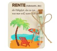 Renteneintritt Geschenk Frau Mann, Seutgjie Ruhestand Geldgeschenk für Kollegen Arbeitskollegen Mitarbeiter Freunde Oma Opa mit Reagenzglas für Geld