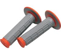 RENTHAL G164 perillas cónicas de doble compuesto gris, naranja