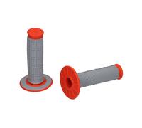 RENTHAL MX Dual Compound Medio Waffle Tapered Grips Manejas Gris/Naranja
