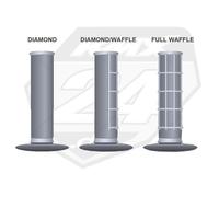 RENTHAL MX Dual Compound Medio Waffle Tapered Grips Manejas Gris/Verde