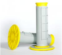 Renthal MX / Enduro Dual Puños Compuesto Diamond / Waffle (Gris / Amarillo)