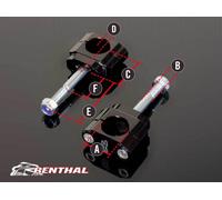 RENTHAL Puentes de manillar Ø28,6mm Fatbar/Twinwall Honda CR125R/250R, tamaño 33 mm
