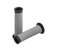 Renthal Puños Acabado Carretera Doble Compuesto 32mm OD (1 Par) Gris/Negro