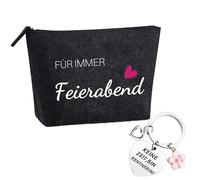 Rentner Geschenk Kosmetiktasche Rentner Filz Kulturtasche Schminktasche Male up Tasche Rente Renteneintritt Geschenk Lieblingskollegin Geschenk für Frauen Dankesgeschenk Abschiesgeschenk Weihnachten