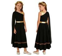 renvena Niña Conjunto Toga Disfraz Princesa Griega Traje De Para Niñas | Vestido Toga Griega Antigua,Disfraz Hada,Con Diadema,Fiestas Temáticas,Cosplay Filósofos,Tema Historia,Juego Simulación
