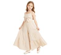 renvena Niños Traje Un Solo Cuerpo Floral Combinaison Casual Verano Ropa De Beige 10-11 años