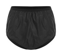 renvena Ropa interior a prueba de fugas para adultos Incontinencia Slip EVA Bragas Lavable Cubierta del pañal Impermeable Negro_3 Piezas XL