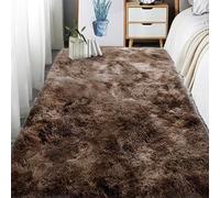 RENXTAO Imitación Mullida Alfombras 385 x 390 cm Esponjosa Alfombra de Felpa Decoración Moderna para El Salón for Living Room Niña Juvenil Adulto, Marrón