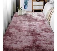 RENXTAO Imitación Mullida Alfombras 385 x 390 cm Esponjosa Alfombra de Felpa Decoración Moderna para El Salón for Living Room Niña Juvenil Adulto, Rosa Púrpura