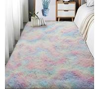 RENXTAO Imitación Mullida Alfombras 385 x 400 cm Esponjosa Alfombra de Felpa Decoración Moderna para El Salón for Living Room Niña Juvenil Adulto, Multicolor