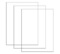 RENXTAO Piezas Metacrilato Transparente 45 x 120 cm con Película Protectora Hojas de Acrílico Transparente Resistente Al Agua y Fácil de Cortar para Decoración, Pantalla, Pintura, 3mm