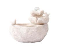 RENYUEH Fuente de Mesa Feng Shui Bola de Agua Que Fluye Adornos Agua circulante Sala de Estar Oficina Empresa Fuente de Escritorio para Hacer Fortuna Cascada de Mesa