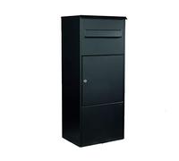 Renz 480100M MEFA Oak 480 - Buzón con cerradura (1010 x 421 x 344 mm), color negro