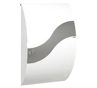 Renz 5701867024103 Wave 630-Buzón, 540 x 315 x 155 mm, Color, Blanco tráfico, Acero Inoxidable