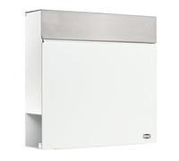 Renz Cloud 671001 - Buzón de Pared (RAL 7016), diseño Moderno y Resistente a la Intemperie, con Compartimento para periódicos Integrado
