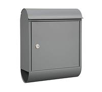 Renz Topaz 844 844510DE MEFA - Buzón con soporte para periódicos (430 x 340 x 150 mm), color gris