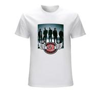 REO Personel Speedwagon 2019 Tour Antaratv T-Shirt Graphic tee Printed Top Mens White Shirt 3XL