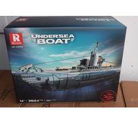 Reobrix Juguete militar de bloque de construcción U-Boat, kit de modelo submarino alemán U-35 Segunda Guerra Mundial para adultos