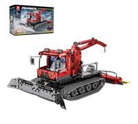 Reobrix Juego de bloques de construcción Snow Groomer 22019,juguete quitanieves con control remoto RC,juguete de vehículos de construcción de camiones de ingeniería para adultos y niños mayores de 14+