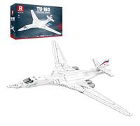 Reobrix Juego de juguetes de construcción de bombardero estratégico, modelo de avión de combate para adultos y hombres, 33036 colección de fanáticos del ejército, regalos de decoración de aviones para