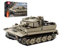 Reobrix Kit de Construcción de Tanque Tigre I, World of Tanks Modèle 77031 | Maqueta de Tanque Tigre I, Modelo de Vehículo Militar 1:28, Kit de Modelismo de Tigre I, Regalo Modelo de Tanque, 1138 Piezas