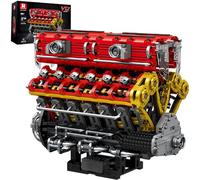 Reobrix Kit Maqueta Motor V12 para Adultos, Kit Motorizado 33017