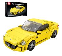 Reobrix Mini Coche Deportivo de Construcción con Bloques, Juguetes de Construcción de Modelos de Supercoches, Colección de Vehículos Técnicos de Supercoches 823 para Decoración del Hogar, Rompecabezas