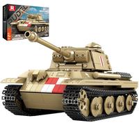 Reobrix Pudel Tank - Juego de bloques de construcción para adultos, modelo de tanque alemán militar de la Segunda Guerra Mundial 77034, productos autorizados de World of Tanks, juego de construcción