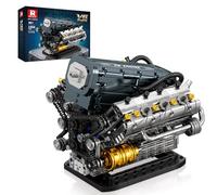 Reobrix Set de Bloques de Construcción Motor V6 para Adultos 33013, Juguete Mecánico de Construcción, Maqueta de Motor V6, Kit de Motor Técnico, Regalo para Adultos, Decoración Artística para Hogar