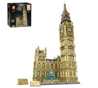 Reobrix Set de construcción London Big Ben 55012, Gran Torre emblemática con Reloj Funcional, 139cm Set de Bloques de construcción Big Ben, 13825 Piezas Modelo arquitectónico del Reloj de Londres