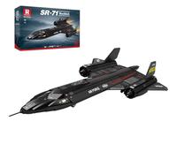Reobrix SR-71 Blackbird Reconnaissance Fighter Jet Building Set, 33041 Juegos de construcción de aviones militares, decoración del hogar o colección, juguetes de avión de aviación, regalos para