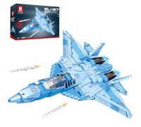 Reobrix SU-57 Heavy Fighter Jet - Kit de construcción de bloques de avión militar para adultos, 33030, juguete de ladrillo de decoración de aviones, regalos para hombres, niños a partir de 14 años