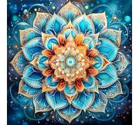 Reofrey Diamond Painting Kit Taladro Completo Mandala Flor, Paisajes Rhinestone Cuadros Diamantes 5D Punto De Cruz Diamante, Cruz Bordado Bricolaje Lienzo Craft Hogar Pared Manualidades 40x40cm